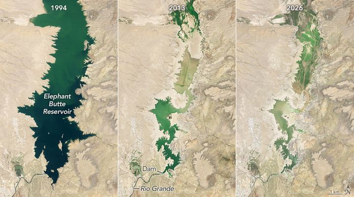 Elephant Butte Reservoir Runs Low