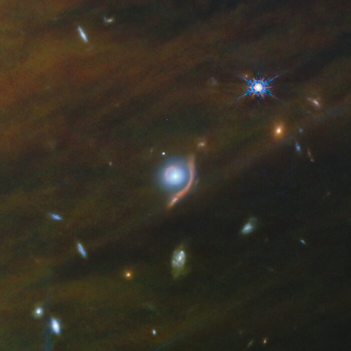 IC 348 Crop: Gravitational lensing