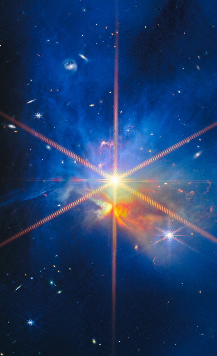IC 348 Crop: Star embedded in a nebula